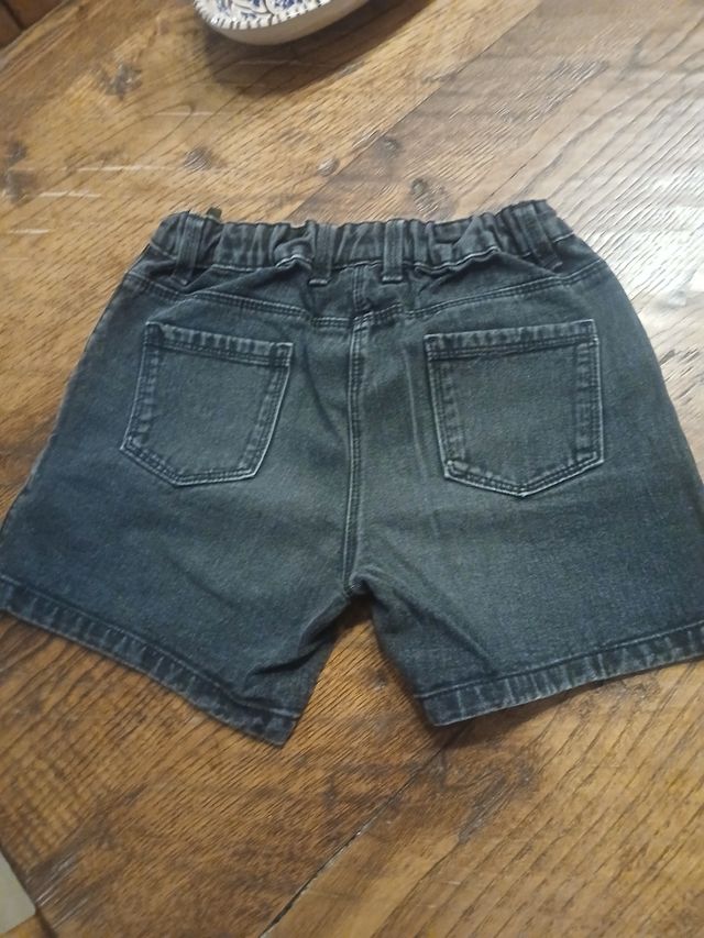 Pantaloncini jeans neri bambina 