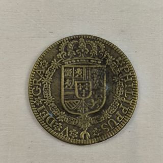 Moneda 4 escudos 1725 Dorada