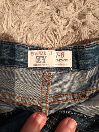 Calções de ganga 7-8 anos