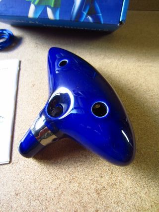 Ocarina de Ceramica Azul Estilo Zelda