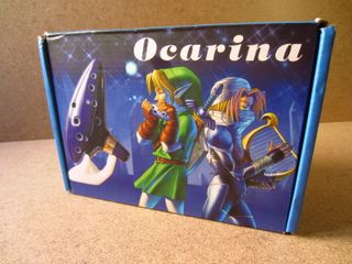 Ocarina de Ceramica Azul Estilo Zelda