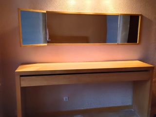Espejo Ikea Malm tocador 170cm, hojas plegables 