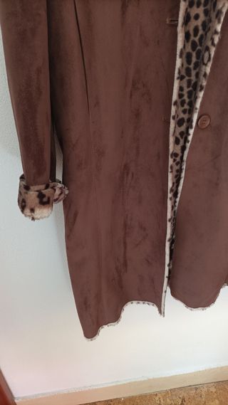 Abrigo de ante marrón 