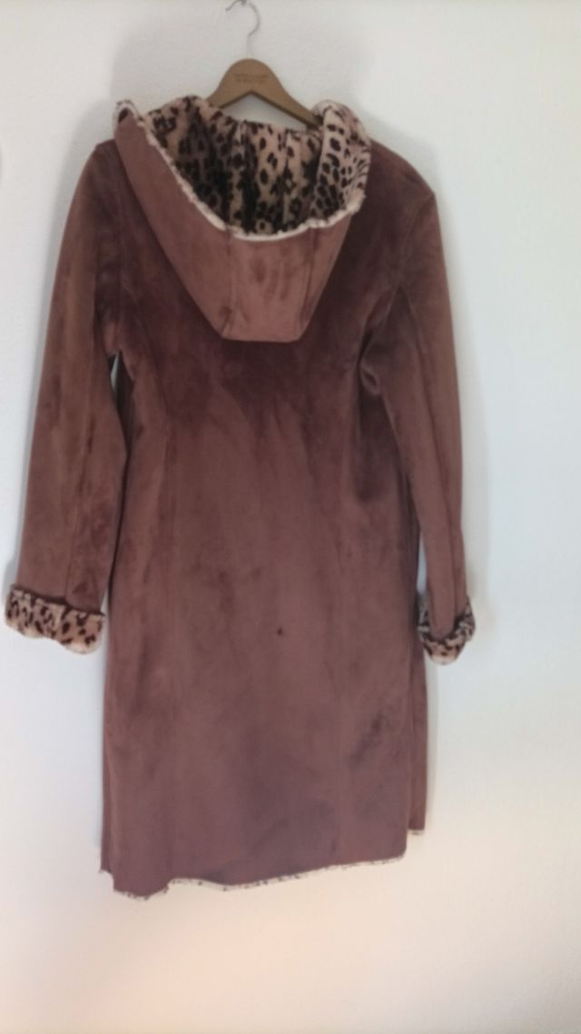 Abrigo de ante marrón