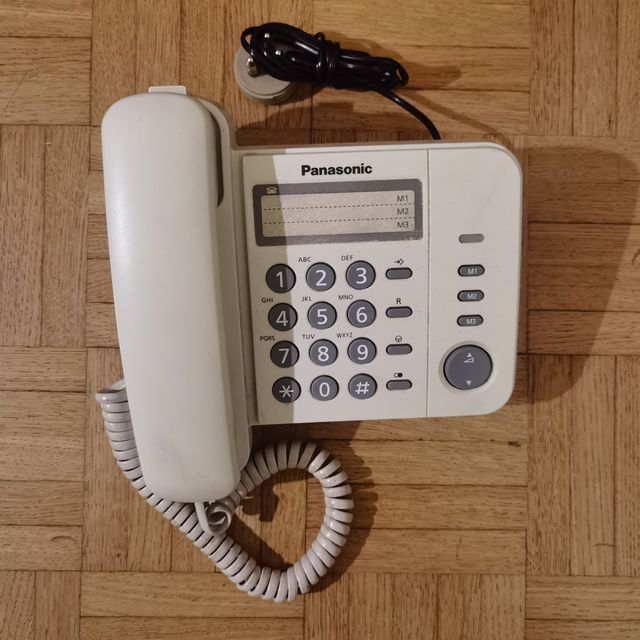 Panasonic Telefono Fisso a filo Bianco KX-TS 520 K