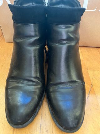 Botines negros zara