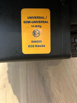 Vendo silla coche con isofix de 15 a 36 kgs