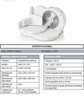 Cortafiambres Eléctrico