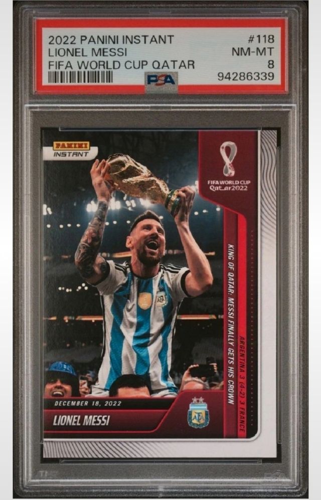 Messi Panini instant 118 world cup 2022 