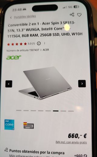 Portatile Acer Spin 3 Offerta da 660€ a 200€ Perfetto