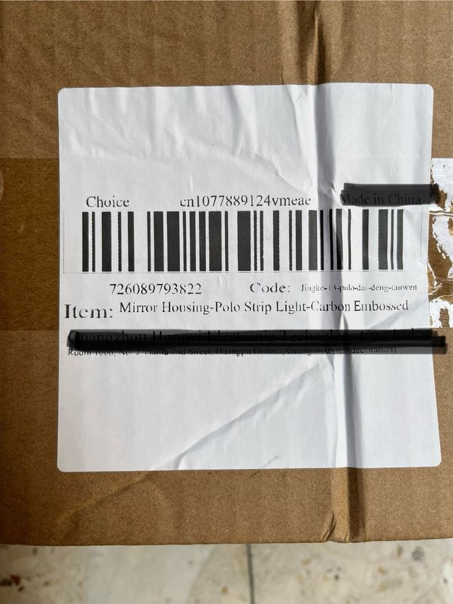 Carcasas carbono retrovisores Polo 6R/6C