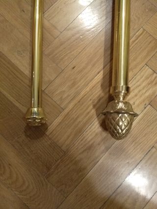 Barras cortinas latón 140 cm