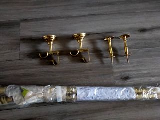 Barras cortinas latón 140 cm