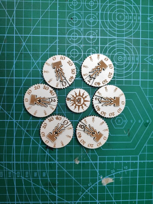 Contadores de heridas Warhammer perszado