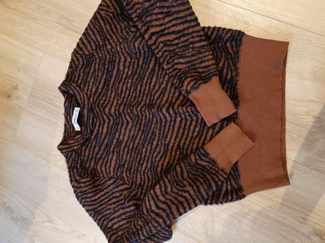 Jersey Zara Knit Animal Print Talla S