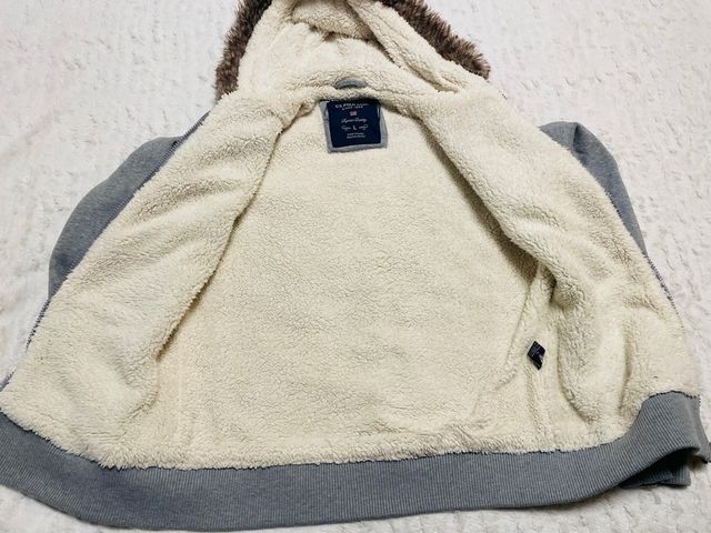 Chaqueta gris con borreguito Ralph Lauren