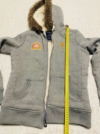 Chaqueta gris con borreguito Ralph Lauren