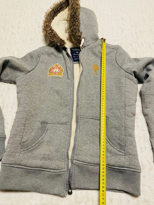 Chaqueta gris con borreguito Ralph Lauren