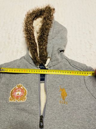 Chaqueta gris con borreguito Ralph Lauren