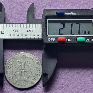 Portugal Juan V 120 Reis 6 Vintens PLATA