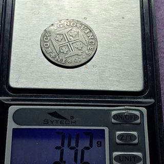 Portugal Juan V 120 Reis 6 Vintens PLATA