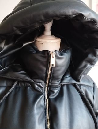Abrigo polipiel Zara 