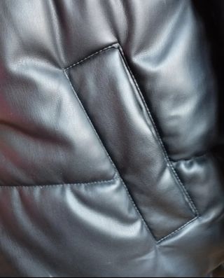Abrigo polipiel Zara 