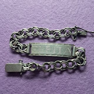 Pulsera esclava plata eslabón hungaro