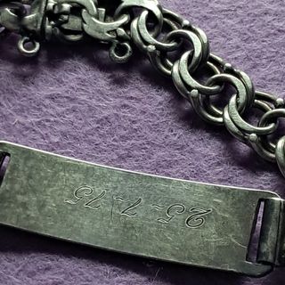 Pulsera esclava plata eslabón hungaro