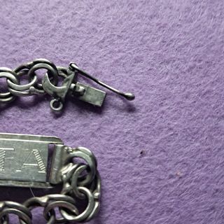 Pulsera esclava plata eslabón hungaro