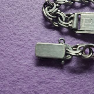 Pulsera esclava plata eslabón hungaro