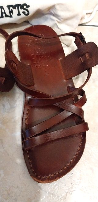 Sandalo in cuoio fatto a mano in Palestina n. 40
