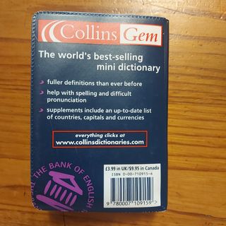 English Dictionary (Collins GEM)