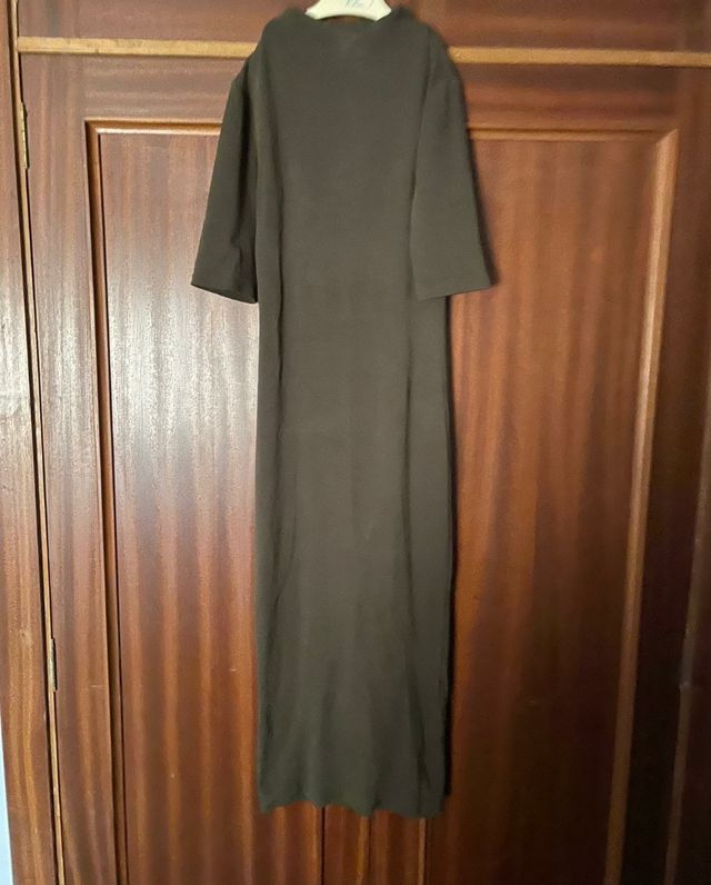 Vestido verde oliva, talla S