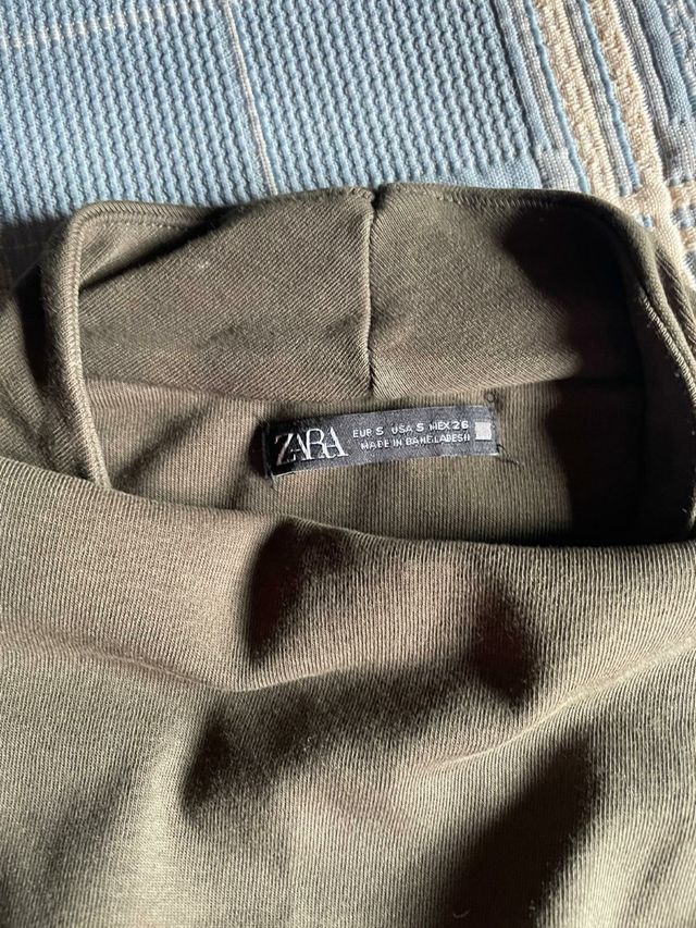 Vestido verde oliva, talla S