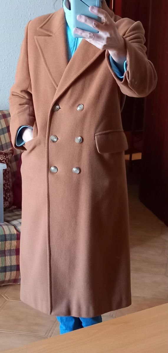 Abrigo maxi lana y cachemir