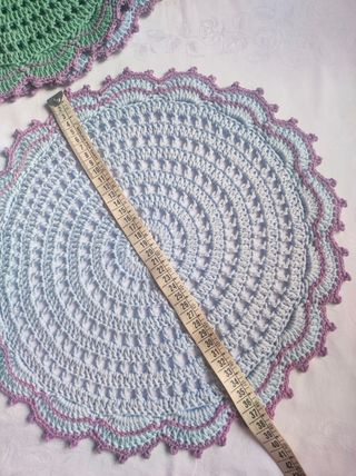 Set tovagliette sottopiatto uncinetto