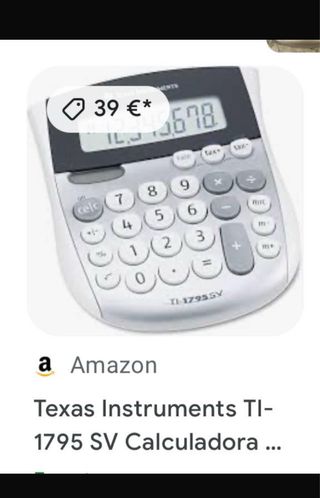 Calculadora Texas Intruments TI 1795 SV