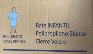 Bata laboratorio infantil desechable