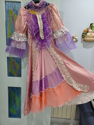 Vestito donna di dama rosa