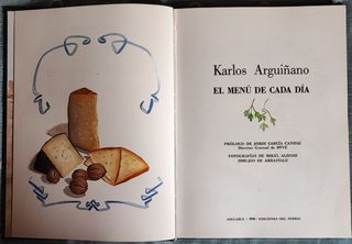 Libro "El Menú de cada día, 2", Arguiñano, oct 93