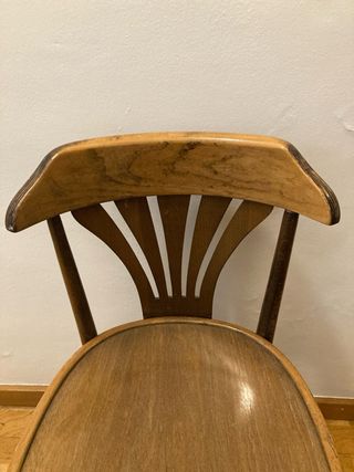 Silla de madera vintage thonet