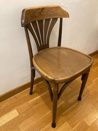 Silla de madera vintage thonet