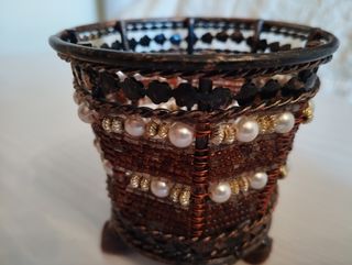 Porta velas: vasos y lampara 