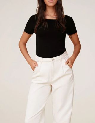 Blusa suelta volantes rosa fucsia 