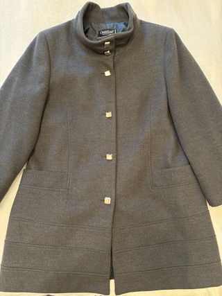 Cappotto donna monopetto grigio scuro taglia XL