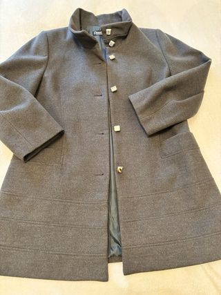 Cappotto donna monopetto grigio scuro taglia XL