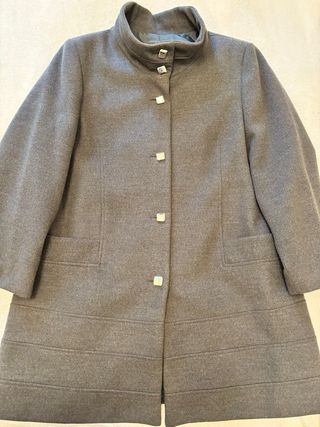 Cappotto donna monopetto grigio scuro taglia XL