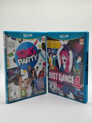 Lote just dance 4 y sing party wii U