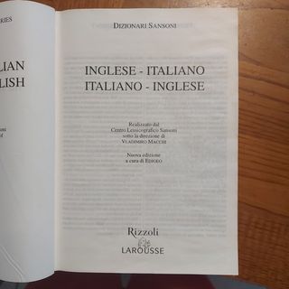 Dizionario italiano inglese